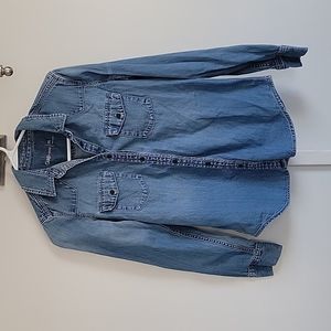 Gap denim button up shirt